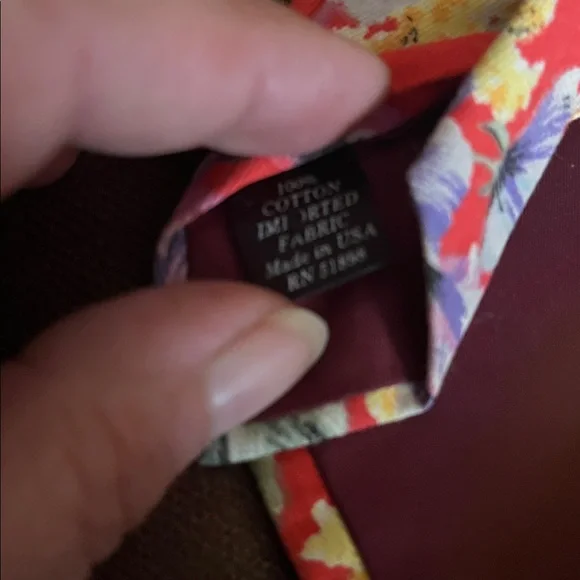 😄Vintage 100% cotton floral tie made in USA - Picture 4 of 4